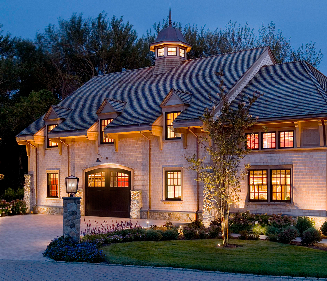 Car Barn Exterior Dusk